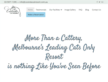 Tablet Screenshot of cooindacattery.com.au